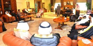 صاحب السمو الملكي الأمير مشعل بن ماجد بن عبدالعزيز محافظ جدة يستقبل المهنئين بعيد الفطر المبارك