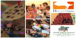 فريق رفقا التطوعي يقيم حفل معايدة لذوي السجناء