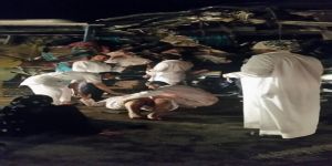 مصرع واصابة 34 في حادث باص عماني بطريق خريص الأحساء
