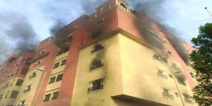 ارتفاع ضحايا حريق برج أرامكو إلى 11 حالة وفاة و219 مصابا