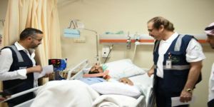 مدير صحة جدة يطمئن على المصابين بمستشفى شرق جدة