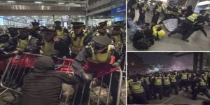 الشرطة البريطانية تفض تظاهرة للتضامن مع معاناة المهاجرين