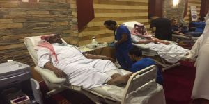 انطلاق حملة الامير نايف بن عبدالعزيز للتبرع بالدم تحت شعار " نقطة حياة " وتستمر ٣ ايام
