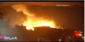 حريق يمتد إلى ألف منزل في العاصمة الفلبينية في أول أيام العام الجديد