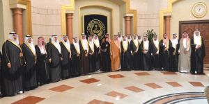 الأمير مشعل بن ماجد بن عبدالعزيز محافظ جدة يستقبل رئيس وأعضاء المجلس البلدي الجديد بمحافظ جدة