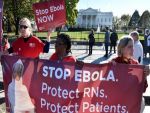  إضراب للممرضين ومظاهرات بأميركا بسبب إيبولا 