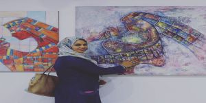 الفنانة التشكيلية ميساء مصطفي أبو هوانا بدأت فني في جدة وحياة اللمسة 2 مفخرة لكل من شارك فيها