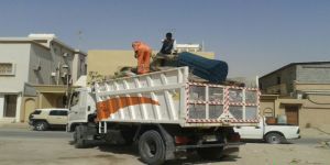 بلدية محافظة الخفجي تستأنف حملتها بنظافة الشوارع الرئيسية داخل الأحياء السكنية والصناعية