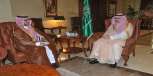 الأمير مشعل بن ماجد بن عبدالعزيز محافظ جدة يلتقي مدير فرع المؤسسة العامة للتقاعد بمنطقة مكة المكرمة