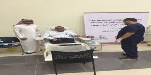 حملة للتبرع بالدم في المعهد الوطني للتدريب الصناعي