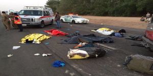 حادث طريق مكة جده يؤدي إلى وفاة 8  وإصابة 6 لأحد العوائل من مكة