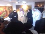 سمو الأمير عبدالله بن سعود بن محمد بن عبدالعزيزآل سعود يفتتح المعرض الفني  الجماعي "مبدعات" 