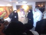سمو الأمير عبدالله بن سعود بن محمد بن عبدالعزيزآل سعود يفتتح المعرض الفني  الجماعي "مبدعات" 
