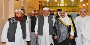رئيس جمهورية باكستان الإسلامية يزور المسجد النبوي