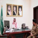 الأمير عبدالله بن بندر بن عبدالعزيز يستقبل مدير شرطة المنطقة