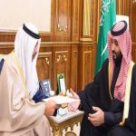 ولي العهد السعودي يتسلم رسالة من الصباح عقب زيارة أمير قطر للكويت