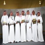 الصقَّارون يحتفلون باليوم الوطني الإماراتي في مهرجان الملك عبدالعزيز للصقور