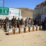 مركز الملك سلمان للإغاثة يواصل تنفيذ مشروع المياه والإصحاح البيئي في مخيم الخانق بحريب نهم