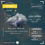 "الأرصاد" : سحب رعدية على منطقة نجران