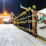 مطارات الرياض" تنفذ فرضية حادثة انحراف طائرة  بمطار الملك خالد الدولي