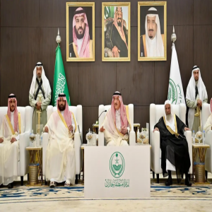 أمير منطقة جازان ونائبه يستقبلان المهنئين بعيد الفطر
