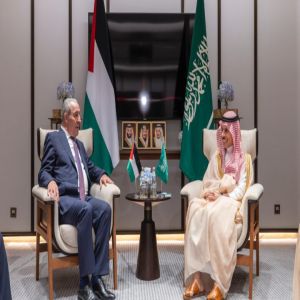 سمو وزير الخارجية يستقبل نائب رئيس دولة فلسطين