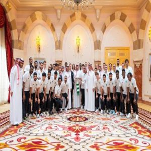 سمو ولي العهد يستقبل وزير الرياضة ورئيس الاتحاد السعودي ومسؤولي ولاعبي الأهلي بمناسبة تتويجهم بدوري أبطال آسيا للنخبة 2025