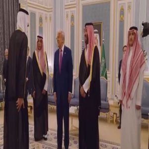 ولي العهد يستقبل الرئيس الأمريكي في قصر اليمامة بالرياض