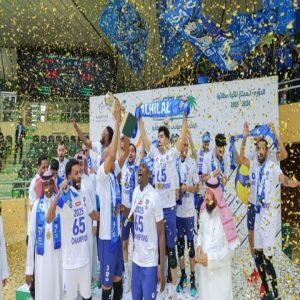 الهلال يُتوج بطلًا للدوري الممتاز للكرة الطائرة
