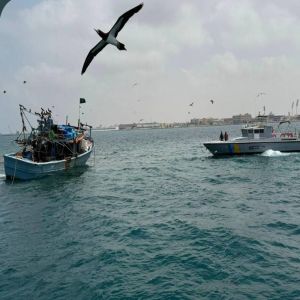 حرس الحدود بمكة ينقذ 10 مقيمين من الجنسية المصرية بعد جنوح واسطتهم البحرية
