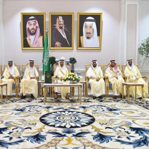 أمير نجران يشهد لقاء معايدة منسوبي إمارة المنطقة