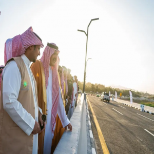 أمير منطقة حائل يفتتح مشروع جسر السمراء