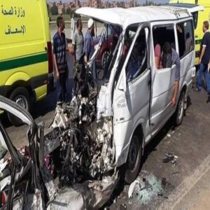 كارثة جديدة بالمنوفية: مصرع 9 وإصابة 11 في حادث مروع