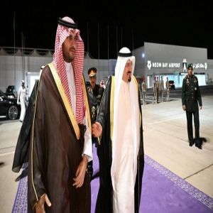 سمو رئيس مجلس الوزراء بدولة الكويت يغادر نيوم