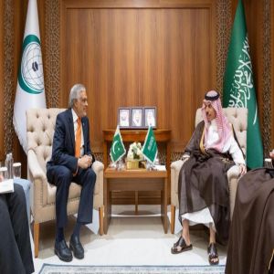 سمو وزير الخارجية ووزير خارجية باكستان يبحثان المستجدات الإقليمية والدولية وفي مقدمتها المستجدات في قطاع غزة
