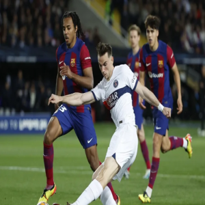 برشلونة يواجه سان جيرمان على ملعب لويس كومبانيس