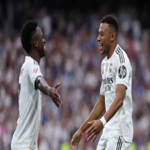 ميليتاو ومبابي يقودان ريال مدريد للفوز على إسبانيول