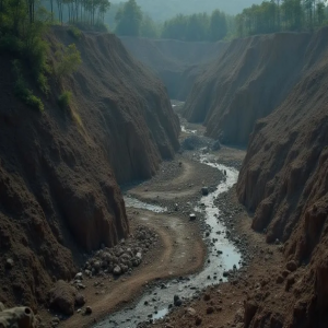 انتشال جثتين من منجم للذهب والنحاس في إندونيسيا بعد أسبوعين من انهيار أرضي