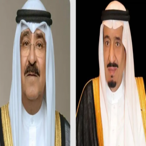 القيادة الكويتية تهنئ خادم الحرمين الشريفين بمناسبة اليوم الوطني الخامس والتسعين للمملكة