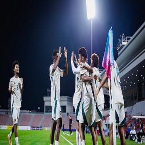 أخضر الناشئين يتأهل لنصف نهائي كأس الخليج برباعية الكويت