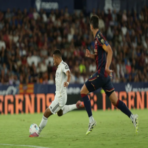 مبابي وفينيسيوس يتألقان في فوز ريال مدريد على ليفانتي برباعية