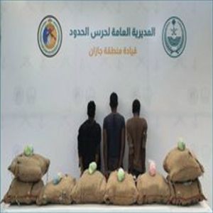 حرس الحدود بجازان يقبض على 3 إثيوبيين لتهريبهم 160 كيلوجرامًا من القات المخدر