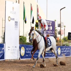 الجواد «فهد الأمين» يفوز بلقب كأس رئيس الدولة للخيول العربية في مصر