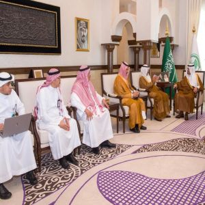 نائب أمير منطقة مكة المكرمة يستقبل الرئيس التنفيذي للهيئة العامة للمساحة الجيولوجية السعودية نائب أمير منطقة مكة المكرمة يستقبل الرئيس التنفيذي للهيئة العامة للمساحة الجيولوجية السعودية