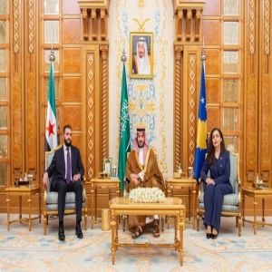 لقاء ثلاثي في الرياض يجمع سمو ولي العهد والرئيس السوري ورئيسة كوسوفا