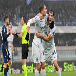 إنتر يحقق فوزاً مثيراً على فيرونا في الدوري الإيطالي