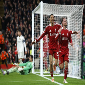 هدف ماك أليستر يقود ليفربول للفوز على ريال مدريد بدوري الأبطال