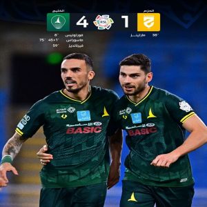 الخليج يكتسح الحزم برباعية في دوري روشن