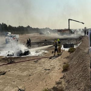 مقتل طيار في تحطم طائرة مقاتلة بمعرض دبي للطيران