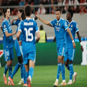 رباعية مبابي تقود ريال مدريد للفوز على أولمبياكوس بدوري الأبطال
